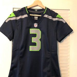 Seahawks Women's Small Russell Wilson Navy Jersey